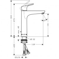 HANSGROHE FOCUS 190 LAVABO